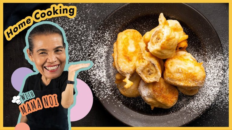 The crispiest, fluffiest banana fritters | Mama Noi's Easy Thai Dessert Recipe | Marion's Kitchen