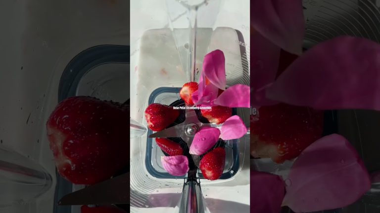 Rose Petal Strawberry Smoothie