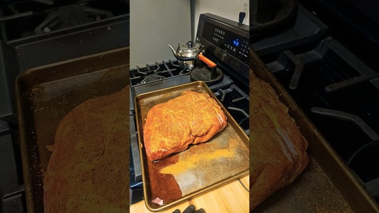 letting the pork shoulder get to room temp