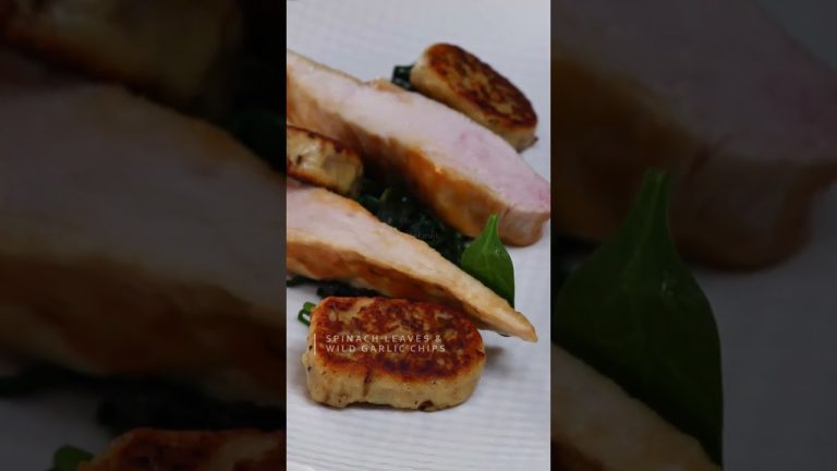 Gourmet Plating Inspiration: Chicken and Wild Garlic