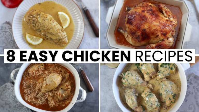 8 Easy Chicken Recipes for every day of the week!
