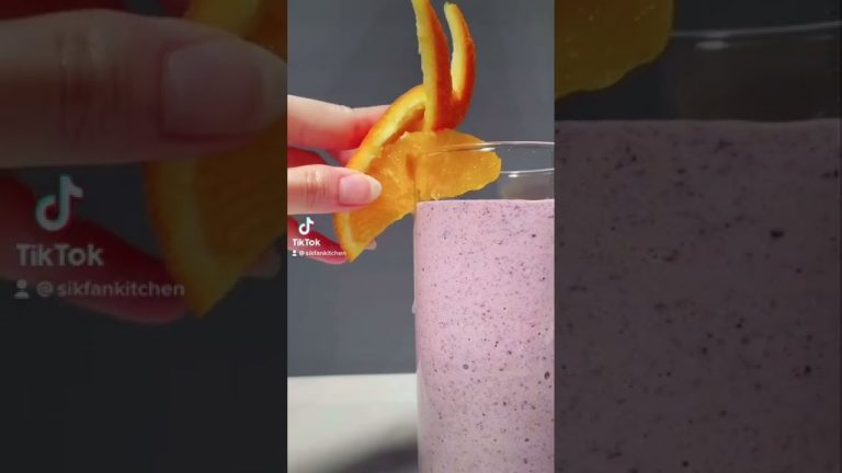 Collagen Fruit Smoothie 🫐🍊🍌 #shorts