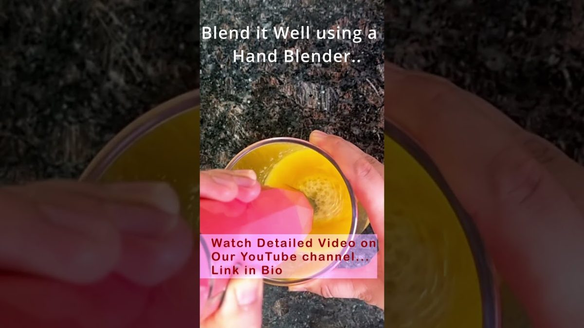 Check out this quick and easy recipe video for a refreshing drink in just 5 minutes!! #mangoshake