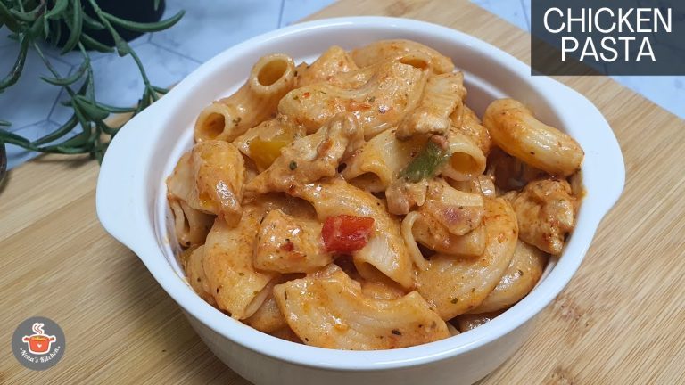 Creamy Chicken Pasta Recipe | Chicken Macaroni | Cheesy Pasta |  चिकन पास्ता