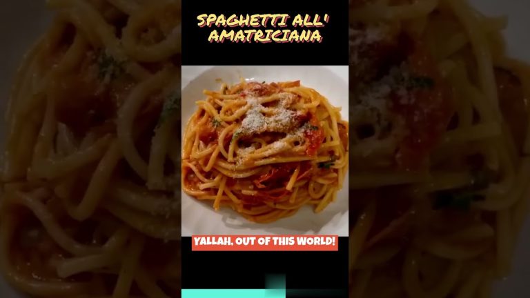 Spaghetti all'Amatriciana #shorts #short
