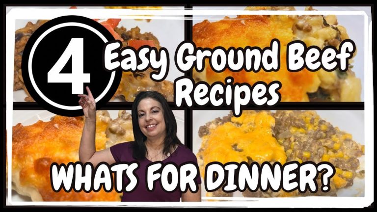 Four Easy Ground Beef Recipes//What’s For Dinner