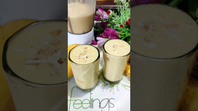 Healthy Mango Banana Milkshake Recipe ।। #summerdrinks #shortsyoutube#ytshort  #PRVillagekitchen