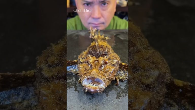 🇯🇵Full course of Stonefish🍽️🍣 #shorts #stonefish