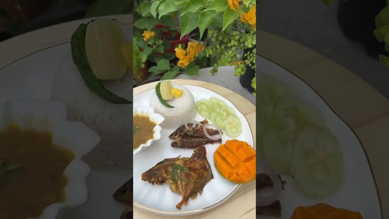 My Bengali comfort food ‘Mach Bhaja Sathe dal || Simple and delicious #shorts #food #viral