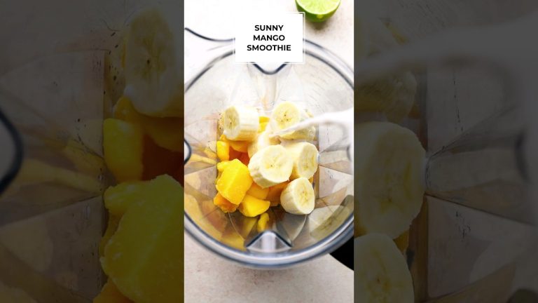 how to make a mango smoothie bowl! 🥭 @healthyvibes1.0 #short   #asmar