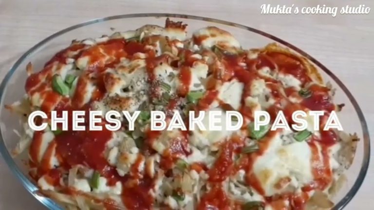Baked Cheesy Pasta Recipe //Mukta's Cooking Studio // Mukta Abedin presents testy pasta recipe