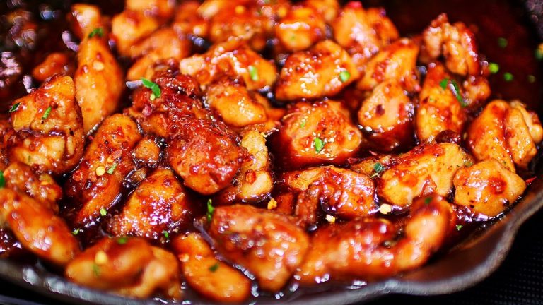 Honey Garlic Chicken Thigh Bites Recipe – Easy Chicken Recipe