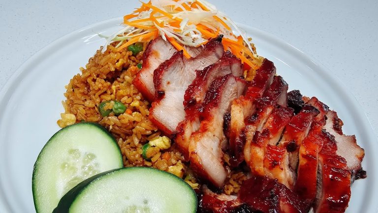 Chinese Roast Pork / char siu pork & fried rice| full recipe quick & easy