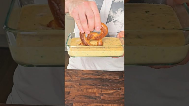 Queso with a Crunchy Pretzel #shorts