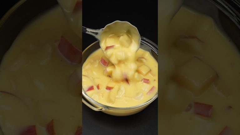 •Fruit Custard•😋 #shorts #asmr #asmrsounds #fruit #custard #nirmlanehrarecipes