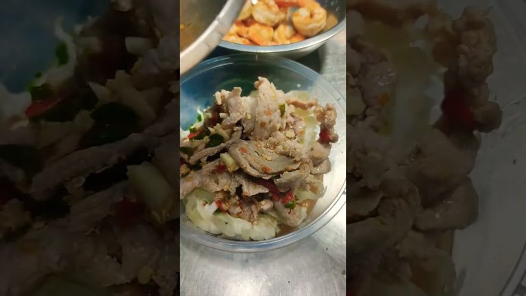 #หมูมะนา  #วพล่ากุ้ง #Spicyfried  #currypaste  #streetfood #foodchannel #foodtruck #cooking