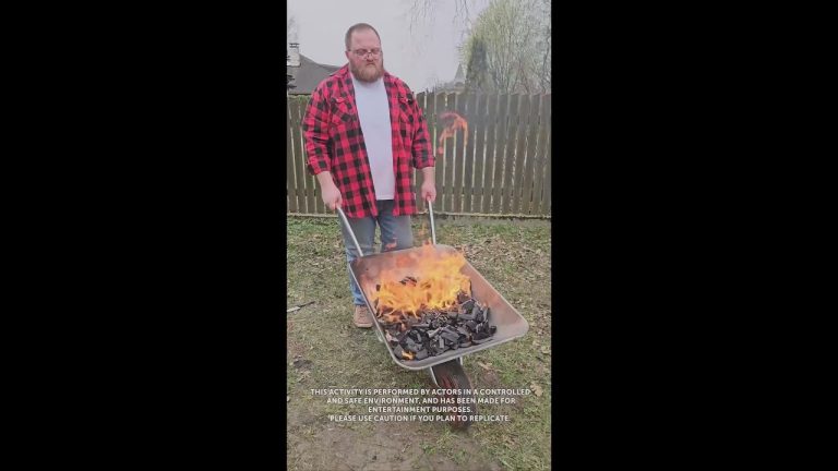 Replaced the Wheel with a Grill 🍖 Dad Testing Car Tricks #reactions