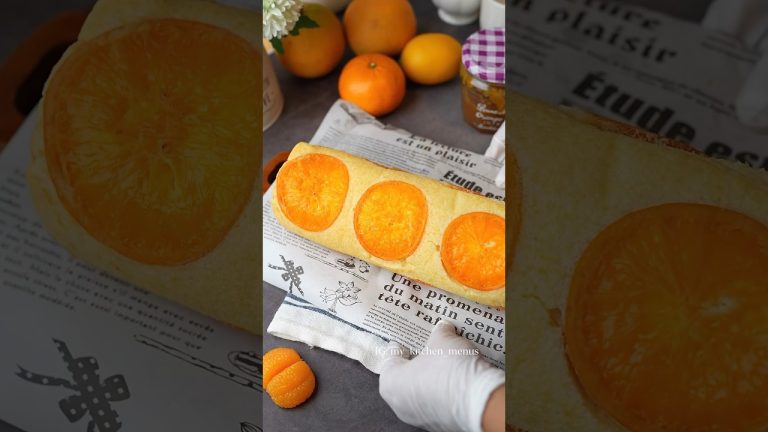 Orange roll cake #shorts #recipe #cooking #cake