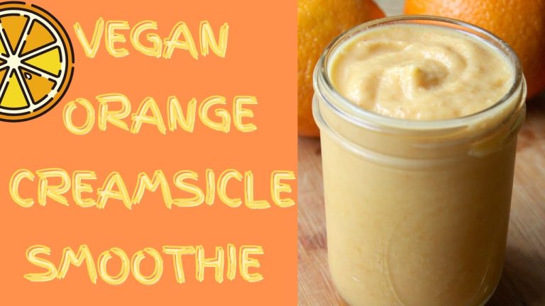 How To Make Orange CREAMSICLE Smoothies – Vegan Smoothie Recipe