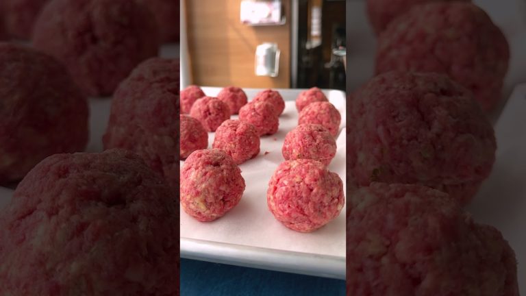 For the Easiest Meatballs, Drop Them #Shorts