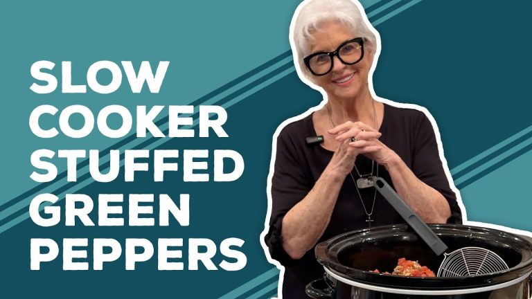 Love & Best Dishes: Slow Cooker Stuffed Green Peppers Recipe | Ground Beef Recipes for Dinner