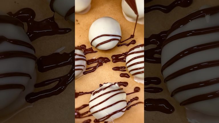 Easy OREO Balls Recipe! – 3 ingredients  #dessert #chocolate #recipe #shorts #easyrecipe