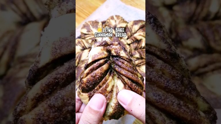 Star Cinnamon Bread 🌟 #ytshorts #baking #fyp #cinnamon #recipes #asmr #chiaskitchen #breadrecipe