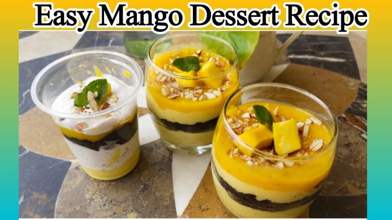 Easy Mango Dessert Recipes | Mango delight recipe
