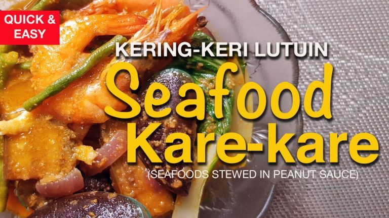 Seafood Kare-Kare | Seafoods Stewed in Peanut Sauce –  Filipino Classic Recipe Dish