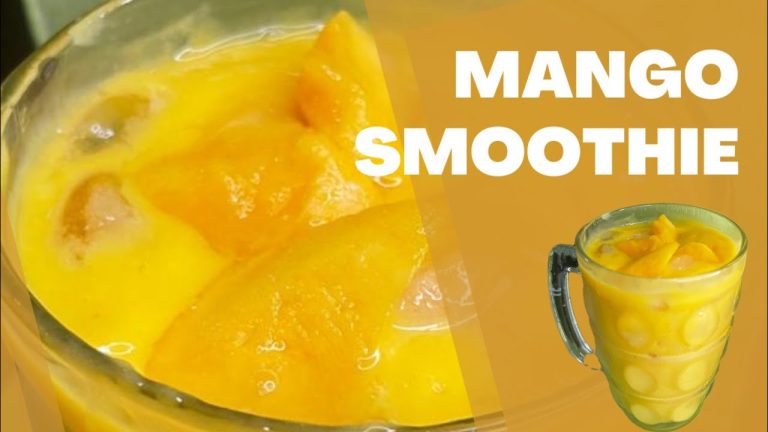 Mango Smoothie | Quick Recipe | Restaurant Style Smoothie | 1-Min Recipe @ZainabMomentsandMeals