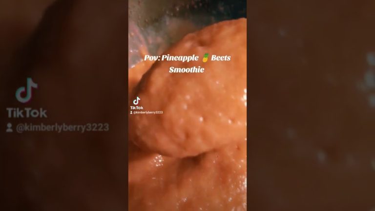 Pineapple Beets Smoothie #myrecipe #delicious #smoothie #healthyfood  #fyp #shortsvideo