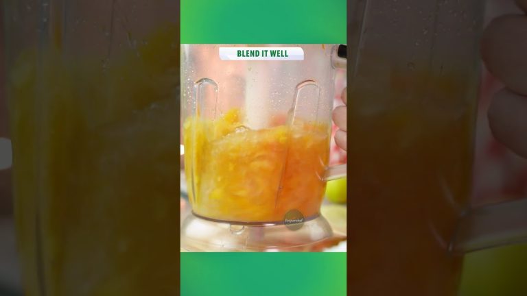 Easy Peach Juice at Home 😋 #shorts #food #drinks #foryou #SooperChef