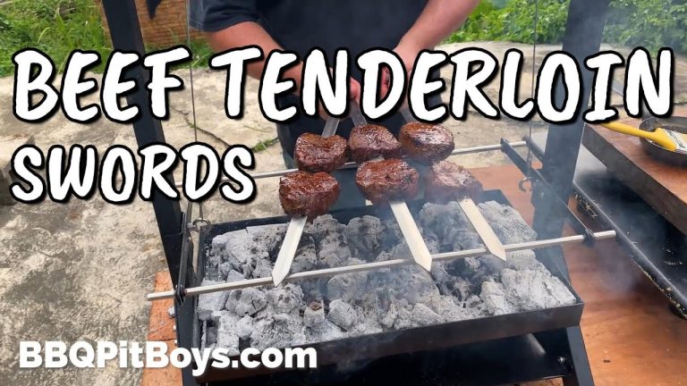 Teriyaki Beef Tenderloin Swords