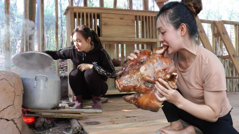 Sell ​​Pork After 120 Days of Care, Stewed Pork Recipe – Harvest Fruit Garden Goes to Market Sell