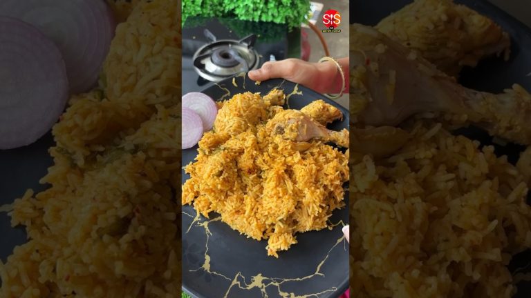 NORTH INDIA STYLE MURG PULAO || CHICKEN PULAO #chickenpulao #youtubeshorts #shortvideo #ytshorts