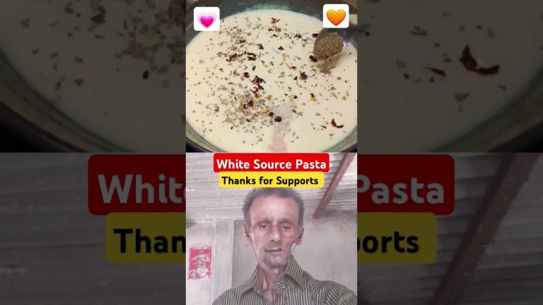 White Saurce Pasta ❤ #shorts #food #whitepasta #recipe #pasta #foodie #cheesywhitesaucepasta