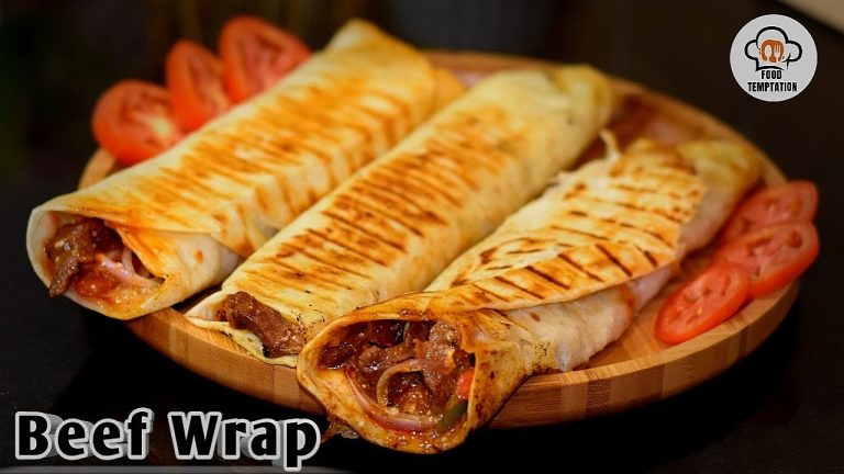 Beef Wrap Recipe By Food Temptation | Beef Wrap Tortilla | Beef Wrap | Wrap
