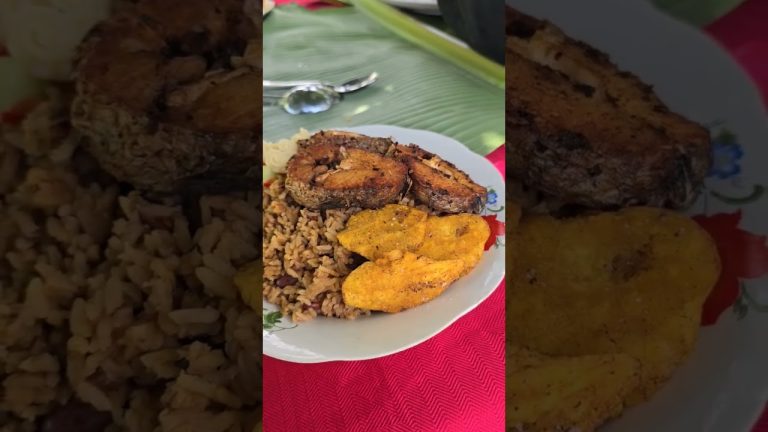 Pescado frito a la leña. La vida del campo