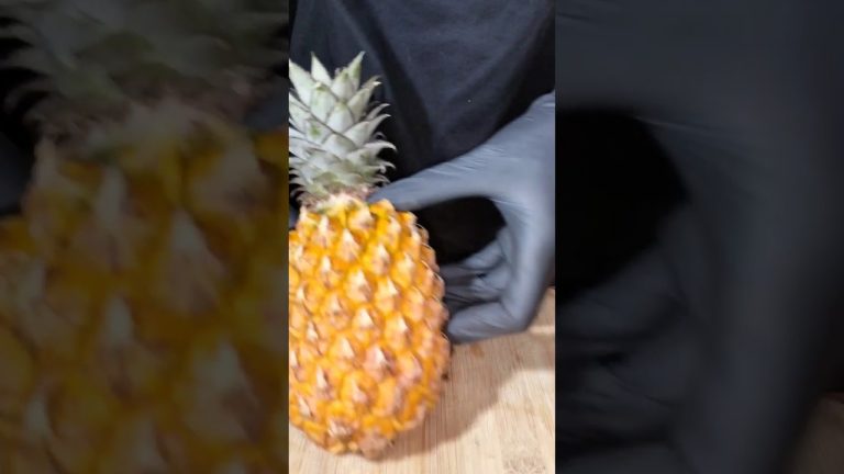 Pineapple Milkshake ASMR 🤤 #shorts