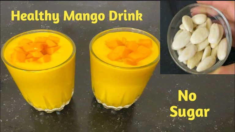 Healthy Mango Drink Recipe  | Vegan Recipe | Thick Shake Recipe | No Cook Recipe