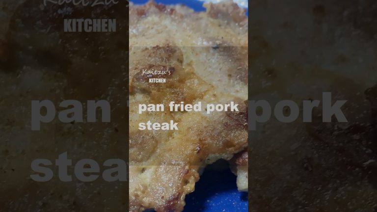 Pan Fry Pork Steak, Easy Chinese Recipe #shorts  #food #cooking #recipe #chinesefood #asmr