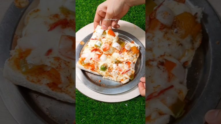 #Shorts #bread pizza 🍕#2 min pizza recipe #youtubeshorts #viral