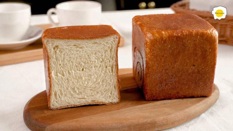White bread Recipe made with Lye 碱水吐司（油管）Recette de pain demi à base de Lye