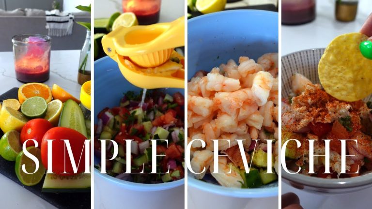 Easy Summer Shrimp Ceviche Recipe | Refreshing Seafood with Crabmeat Twist