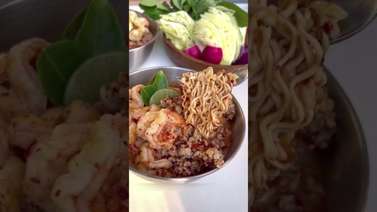 how to cook shrimp pork boiled spicy noodle