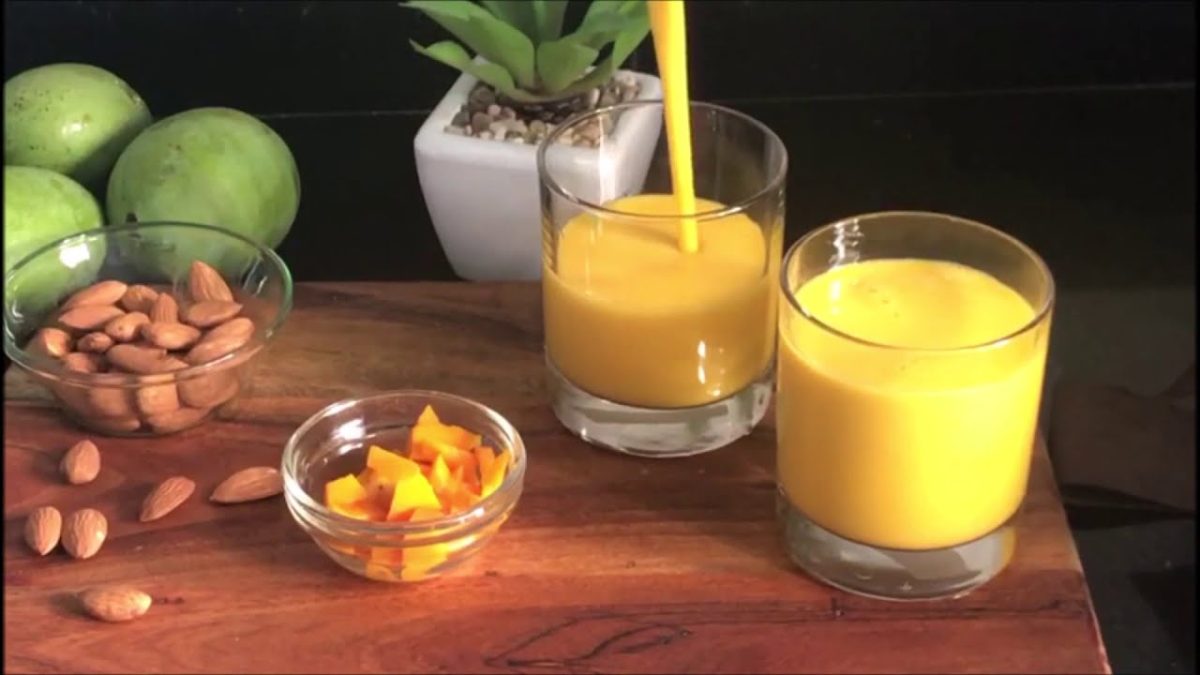 Mango Almond Milk Smoothie I How To Make A Mango Smoothie With Almond Milk I SK Epic Recipes