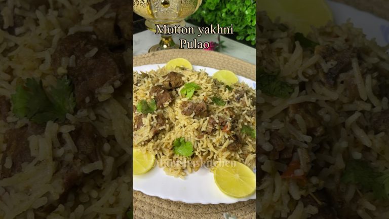 Mutton Yakhni Pulao ✨👌Eid Al-Adha Special #pulao #yakhnipulao