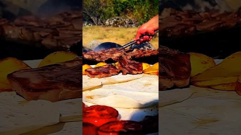 Beef Tongue Fried on a Stone for Children 👅🥩🐮