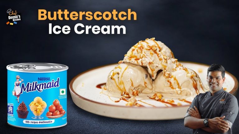 3 Step Easy Butterscotch Ice Cream Recipe in Tamil | CDK 1629 |Chef Deena's Kitchen