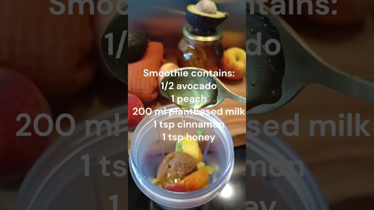 Pretty peach please! – Taste spring better with this plantbased smoothie recipe